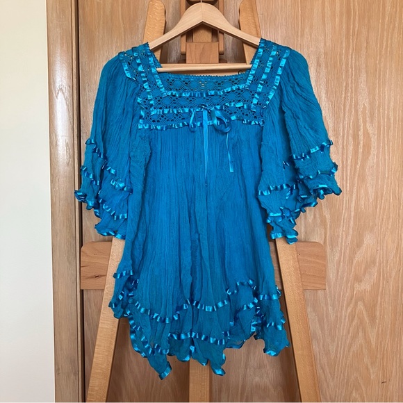 Tops - Blue fairy blouse!